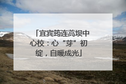 宜宾筠连蒿坝中心校：心“芽”初绽，自暖成光