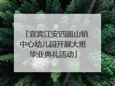 宜宾江安四面山镇中心幼儿园开展大班毕业典礼活动