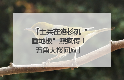 士兵在洛杉矶“睡地板”照疯传！五角大楼回应