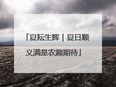 夏耘生辉｜夏日顺义满是农趣期待