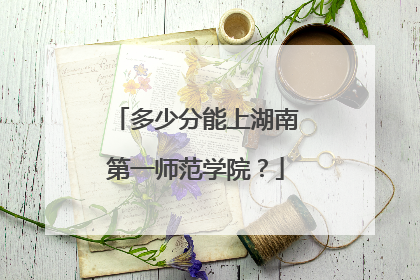 多少分能上湖南第一师范学院？