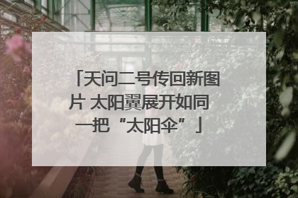 天问二号传回新图片 太阳翼展开如同一把“太阳伞”