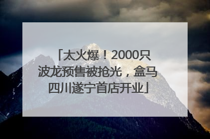 太火爆！2000只波龙预售被抢光，盒马四川遂宁首店开业