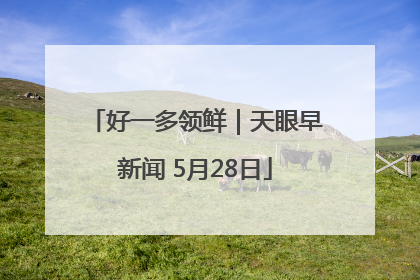 好一多领鲜｜天眼早新闻 5月28日