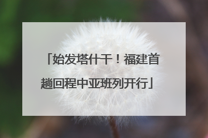 始发塔什干！福建首趟回程中亚班列开行