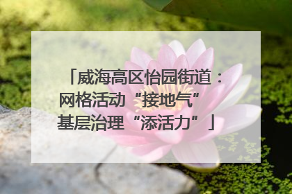 威海高区怡园街道：网格活动“接地气” 基层治理“添活力”