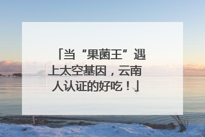 当“果菌王”遇上太空基因，云南人认证的好吃！