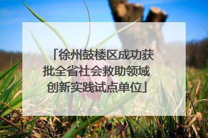 徐州鼓楼区成功获批全省社会救助领域创新实践试点单位