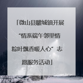 微山县驩城镇开展“情系端午邻里情 粽叶飘香暖人心”志愿服务活动