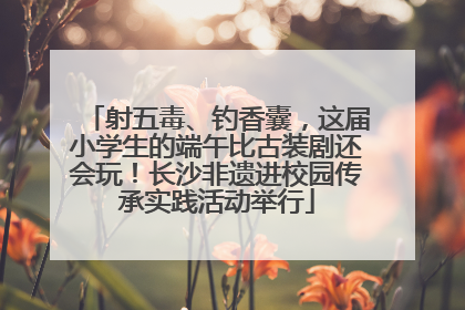 射五毒、钓香囊，这届小学生的端午比古装剧还会玩！长沙非遗进校园传承实践活动举行