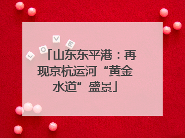 山东东平港：再现京杭运河“黄金水道”盛景