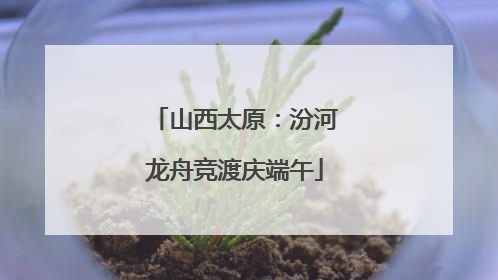 山西太原：汾河龙舟竞渡庆端午