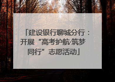建设银行聊城分行：开展“高考护航·筑梦同行”志愿活动