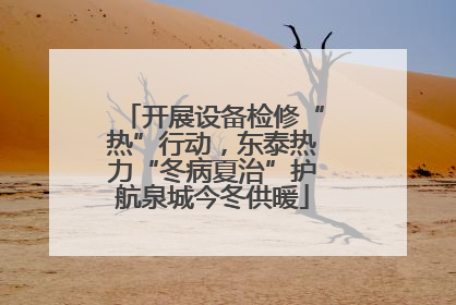 开展设备检修“热”行动，东泰热力“冬病夏治”护航泉城今冬供暖