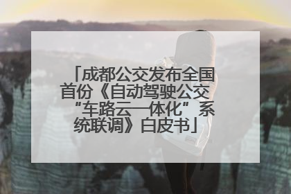 成都公交发布全国首份《自动驾驶公交“车路云一体化”系统联调》白皮书