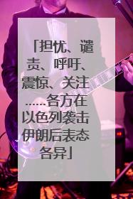 担忧、谴责、呼吁、震惊、关注……各方在以色列袭击伊朗后表态各异