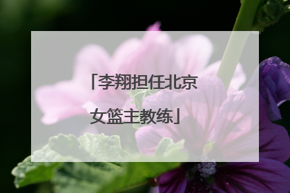 李翔担任北京女篮主教练