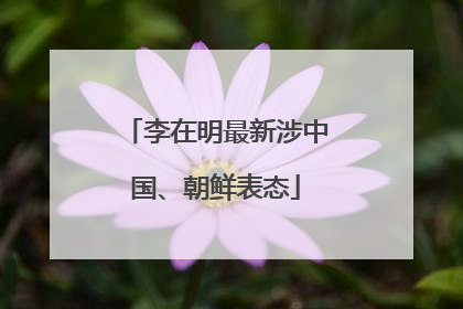 李在明最新涉中国、朝鲜表态