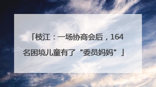 枝江：一场协商会后，164名困境儿童有了“委员妈妈”