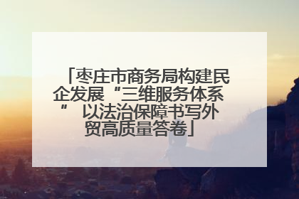 枣庄市商务局构建民企发展“三维服务体系” 以法治保障书写外贸高质量答卷