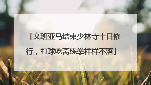 文班亚马结束少林寺十日修行，打球吃斋练拳样样不落