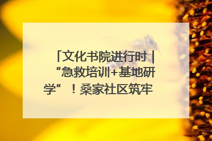 文化书院进行时｜“急救培训+基地研学”！桑家社区筑牢居民健康防线