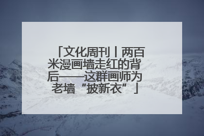 文化周刊丨两百米漫画墙走红的背后——这群画师为老墙“披新衣”