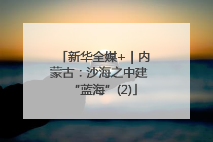 新华全媒+｜内蒙古：沙海之中建“蓝海”(2)