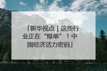 新华视点｜这些行业正在“爆单”！中国经济活力密码