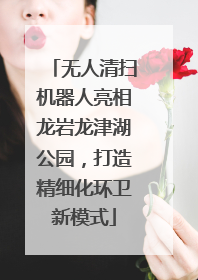 无人清扫机器人亮相龙岩龙津湖公园，打造精细化环卫新模式