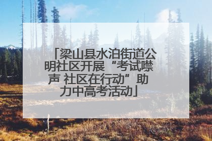 梁山县水泊街道公明社区开展“考试噤声 社区在行动”助力中高考活动