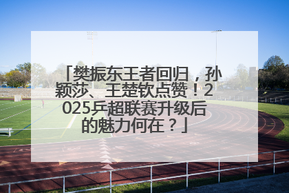 樊振东王者回归，孙颖莎、王楚钦点赞！2025乒超联赛升级后的魅力何在？