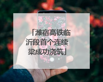 潍宿高铁临沂段首个连续梁成功浇筑