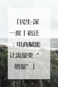 民生·深一度丨宿迁：电商赋能让流量变“增量”