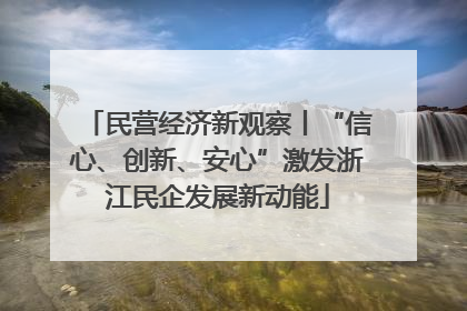 民营经济新观察丨“信心、创新、安心”激发浙江民企发展新动能