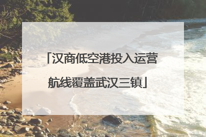 汉商低空港投入运营 航线覆盖武汉三镇