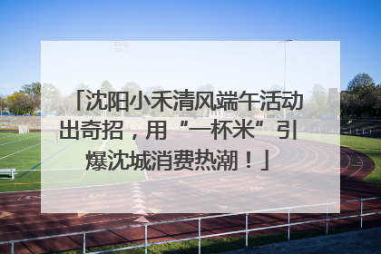 沈阳小禾清风端午活动出奇招，用“一杯米”引爆沈城消费热潮！
