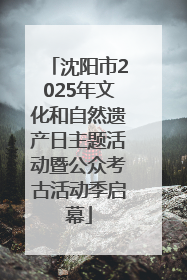 沈阳市2025年文化和自然遗产日主题活动暨公众考古活动季启幕