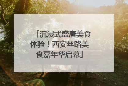 沉浸式盛唐美食体验！西安丝路美食嘉年华启幕