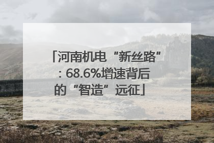 河南机电“新丝路”：68.6%增速背后的“智造”远征
