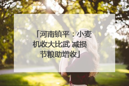 河南镇平：小麦机收大比武 减损节粮助增收