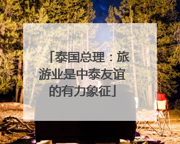 泰国总理：旅游业是中泰友谊的有力象征