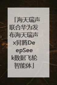 海天瑞声联合华为发布海天瑞声x昇腾DeepSeek数据飞轮智能体