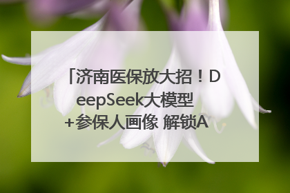 济南医保放大招！DeepSeek大模型+参保人画像 解锁AI医保管家新体验