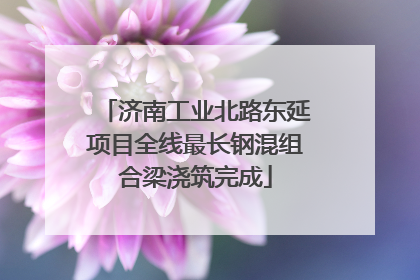 济南工业北路东延项目全线最长钢混组合梁浇筑完成