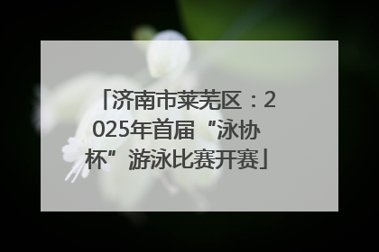 济南市莱芜区：2025年首届“泳协杯”游泳比赛开赛