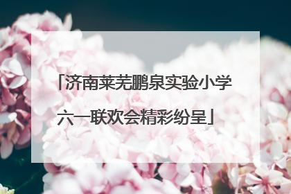 济南莱芜鹏泉实验小学六一联欢会精彩纷呈