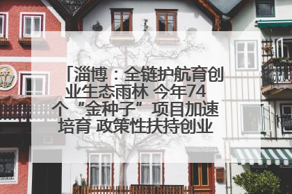 淄博：全链护航育创业生态雨林 今年74个“金种子”项目加速培育 政策性扶持创业9754人