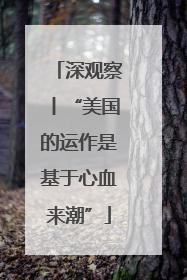 深观察丨“美国的运作是基于心血来潮”