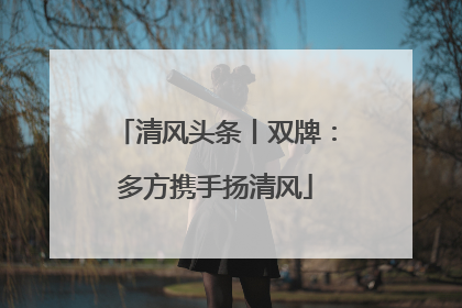 清风头条丨双牌：多方携手扬清风